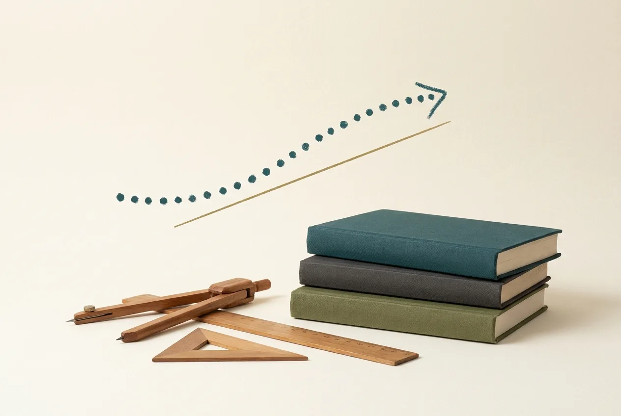 Health Education | AHEG Resources Books, a compass and ruler represent growth in higher education resources.